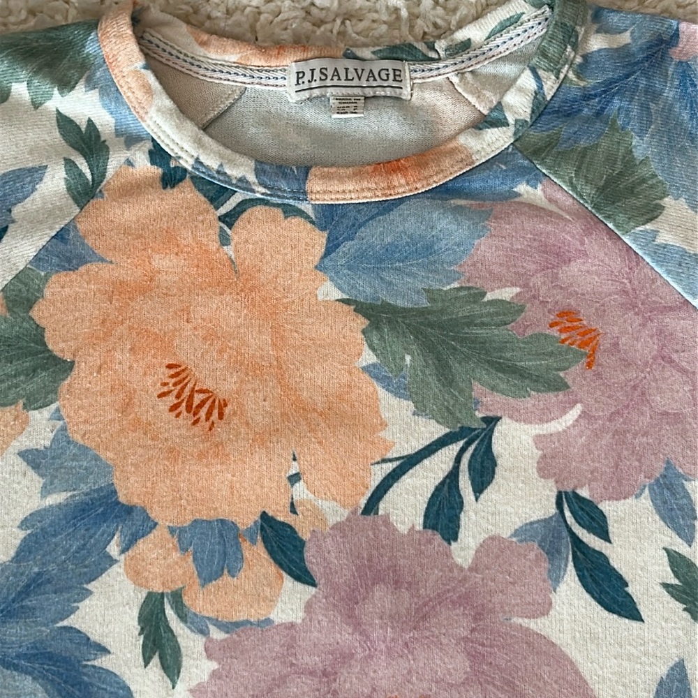 PJ Salvage Floral Top